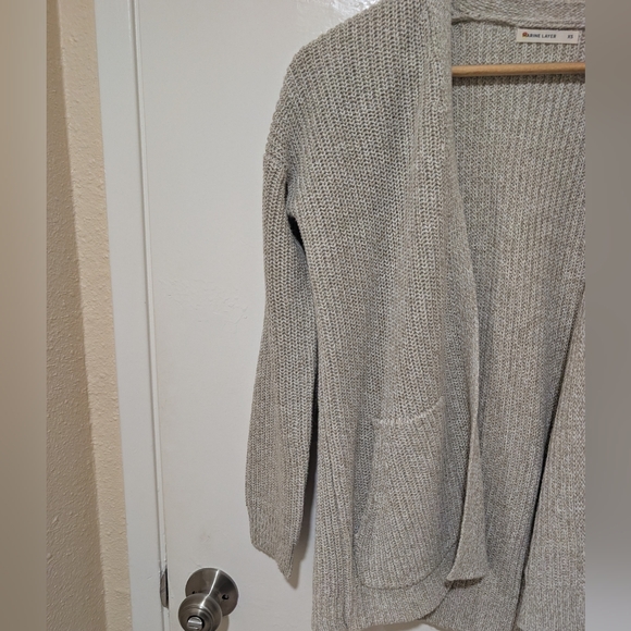 Marine Layer Grey Kelsey Open Knit Cardigan - Picture 4 of 13